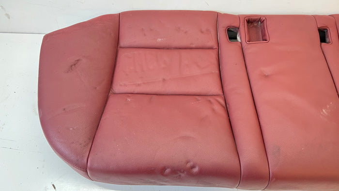 BMW E60 M5 Rear Seat Bottom Bench Indianapolis Red Merino Leather (X3A7) *DAMAGED*