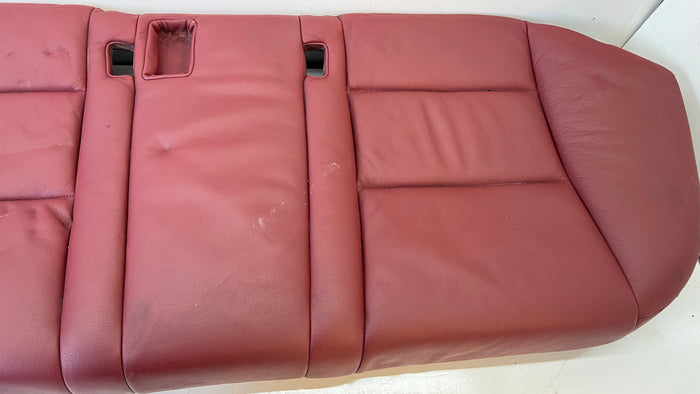 BMW E60 M5 Rear Seat Bottom Bench Indianapolis Red Merino Leather (X3A7) *DAMAGED*