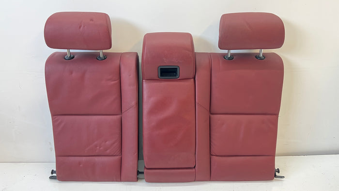 BMW E60 M5 Rear Seat Back & Headrests Indianapolis Red Merino Leather (X3A7)