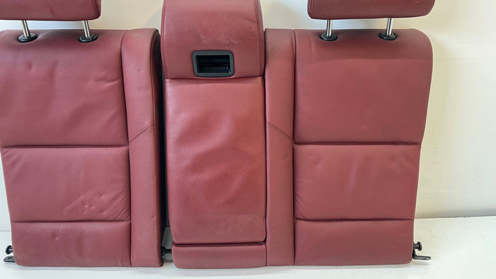 BMW E60 M5 Rear Seat Back & Headrests Indianapolis Red Merino Leather (X3A7)