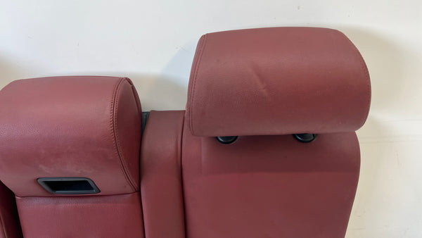 BMW E60 M5 Rear Seat Back & Headrests Indianapolis Red Merino Leather (X3A7)