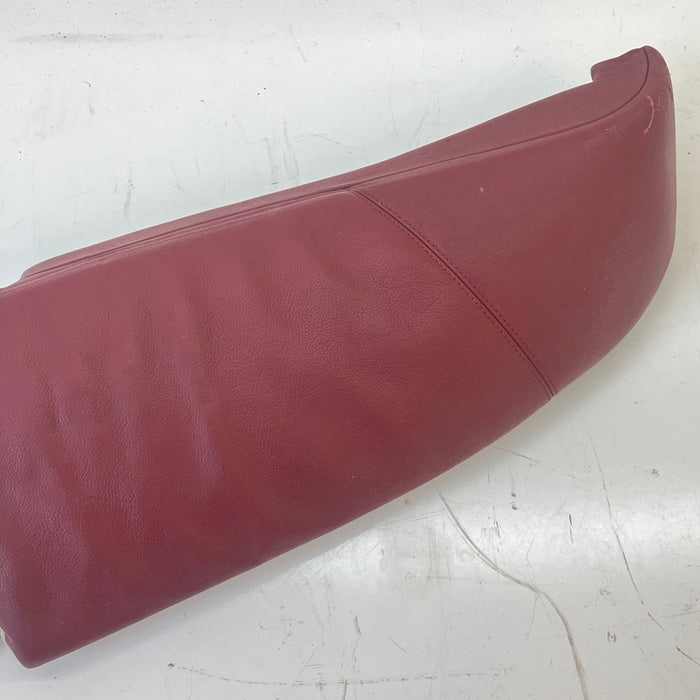 BMW E60 M5 Left/Driver Side Rear Seat Bolster Indianapolis Red Merino Leather (X3A7) *DAMAGED*