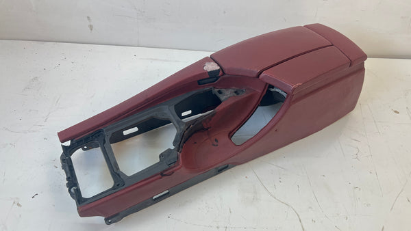 BMW E60 M5 Center Console Indianapolis Red Merino Leather (X3A7) 51167903555 *DAMAGED*