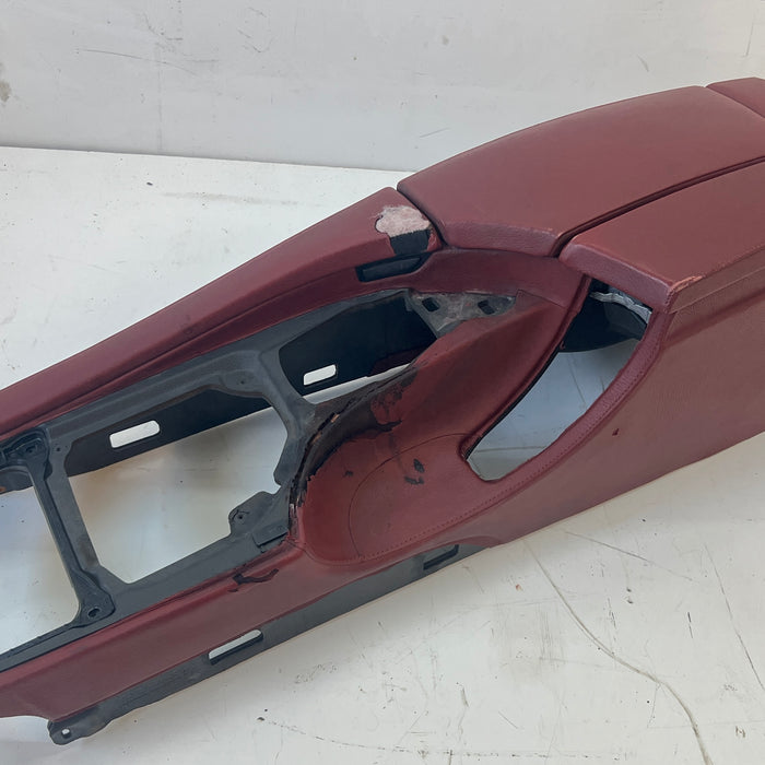 BMW E60 M5 Center Console Indianapolis Red Merino Leather (X3A7) 51167903555 *DAMAGED*