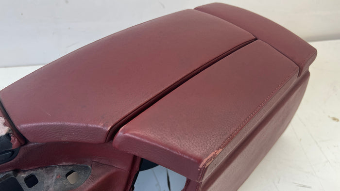 BMW E60 M5 Center Console Indianapolis Red Merino Leather (X3A7) 51167903555 *DAMAGED*