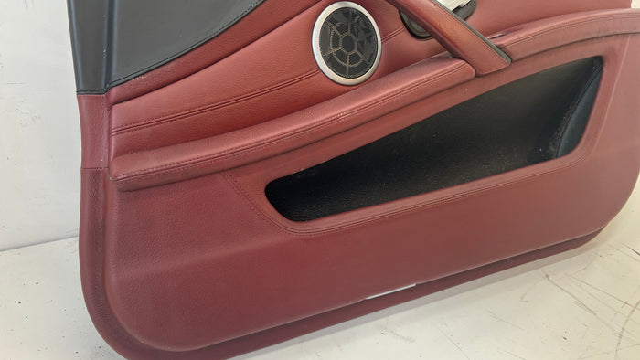 BMW E60 M5 LCI Right/Passenger Side Front Door Panel/Card Indianapolis Red Merino Leather (X3A7)