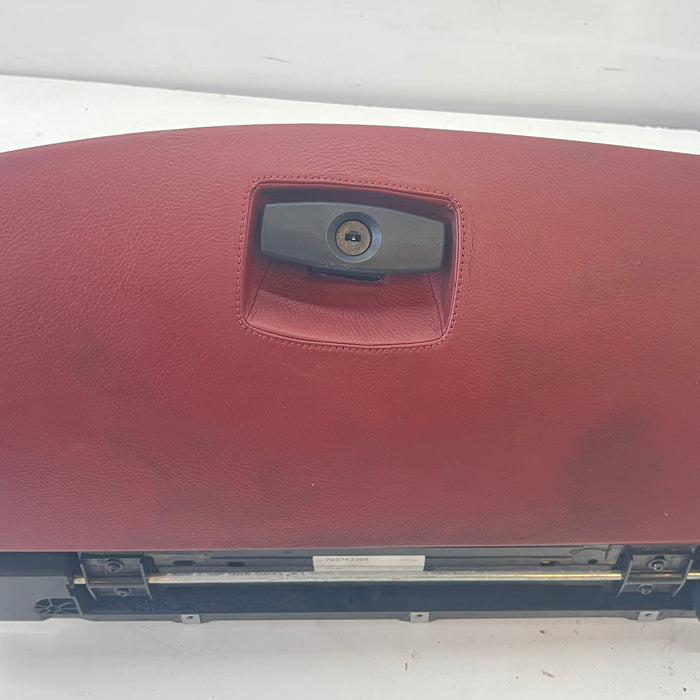 BMW E60 M5 Glove Box Indianapolis Red Merino Leather (X3A7) 51167034080 *DAMAGED*