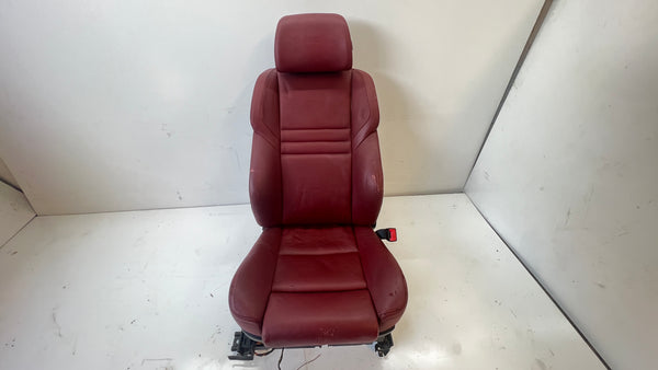 BMW E60 M5 Right/Passenger Side Front Seat Indianapolis Red Merino Leather (X3A7)