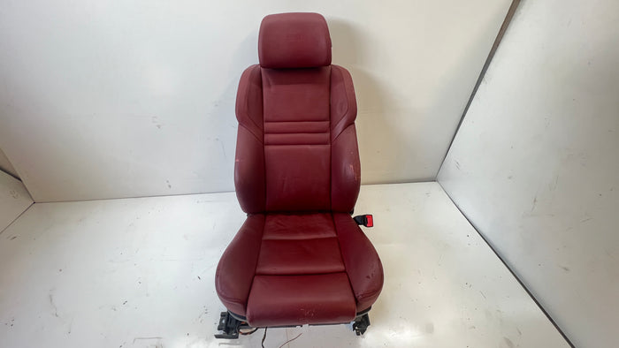 BMW E60 M5 Right/Passenger Side Front Seat Indianapolis Red Merino Leather (X3A7)