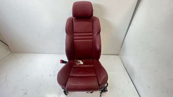 BMW E60 E61 M5 Left/Driver Side Front Seat Indianapolis Red Merino Leather (X3A7)