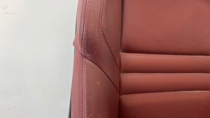 BMW E60 E61 M5 Left/Driver Side Front Seat Indianapolis Red Merino Leather (X3A7)