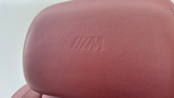 BMW E60 E61 M5 Left/Driver Side Front Seat Indianapolis Red Merino Leather (X3A7)