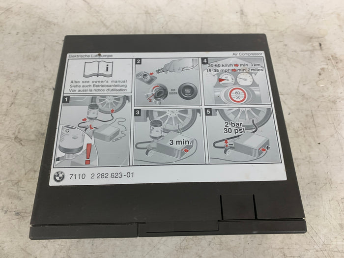 BMW E92 E93 E90 M3 Emergency Tire Inflator/Air Pump/Compressor 2282823