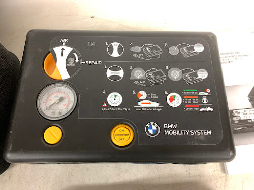 BMW F80 F82 M3 M4 Mobility Flat Tire Repair Inflation System Set 71105A34B40 *Damaged*