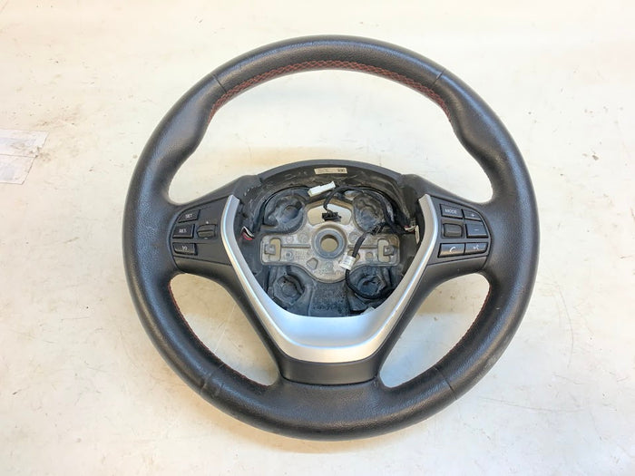 BMW F30 F31 F32 F33 F34 F36 3 & 4 Series Leather Heated Sport Steering Wheel W/Red Stitching 61319218380