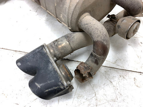 BMW F80 F82 M3 M4 Capristo Valved Exhaust Muffler w/ Cermaic Tips 02BM07403001 *Damaged*