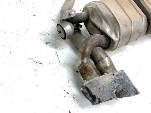 BMW F80 F82 M3 M4 Capristo Valved Exhaust Muffler w/ Cermaic Tips 02BM07403001 *Damaged*