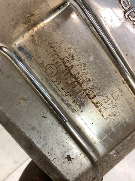 BMW F80 F82 M3 M4 Capristo Valved Exhaust Muffler w/ Cermaic Tips 02BM07403001 *Damaged*