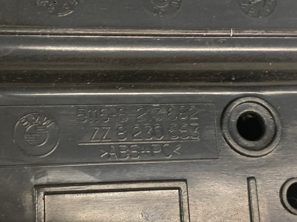 BMW E46 3 Series Black Center Console Rear Storage Compartment 8213682