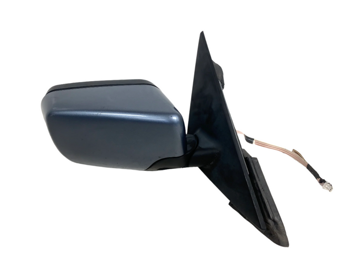 BMW E46 330xi 328i 325i 323i 320i Sedan/Wagon Right/Passenger Side View Mirror Steel Blue Metallic (372) *DAMAGED*