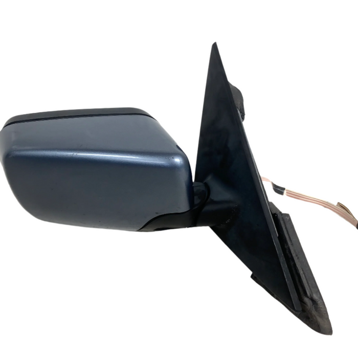BMW E46 330xi 328i 325i 323i 320i Sedan/Wagon Right/Passenger Side View Mirror Steel Blue Metallic (372) *DAMAGED*