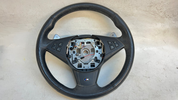 BMW E60/E61/E63/E64 M5/M6 HEATED SMG STEERING WHEEL W/ PADDLES 32342283935