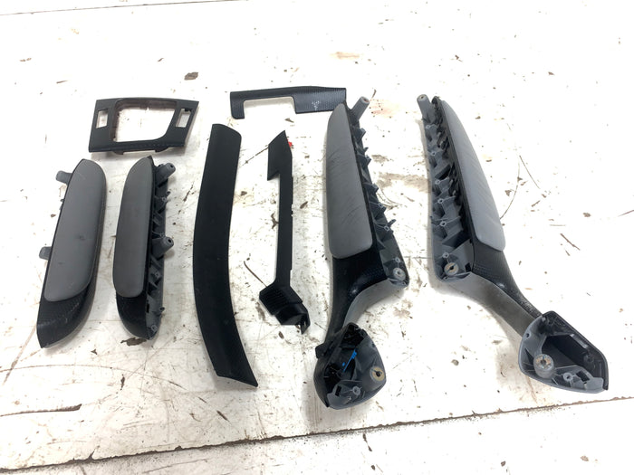 BMW E46 M3 330Ci 325Ci ZHP M Sport Coupe Black Cube & Dove Grey Armrest Dash Trim Set