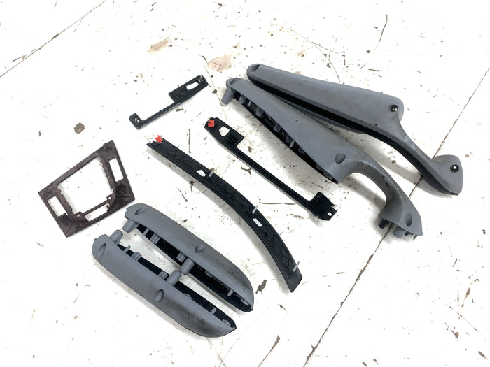 BMW E46 M3 330Ci 325Ci ZHP M Sport Coupe Black Cube & Dove Grey Armrest Dash Trim Set
