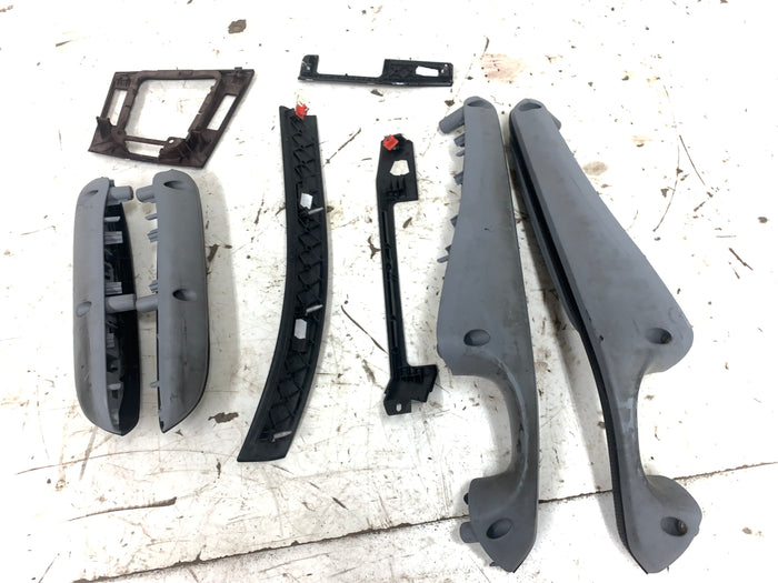 BMW E46 M3 330Ci 325Ci ZHP M Sport Coupe Black Cube & Dove Grey Armrest Dash Trim Set