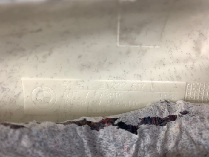 BMW E46 M3 330ci 328ci 325ci 323ci Coupe Left Black A Pillar Trim Panel 8222617 *DAMAGED*