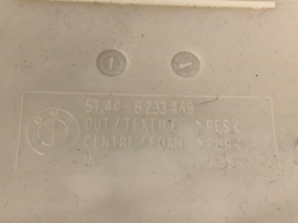 BMW E46 M3 330ci 328ci 325ci 323ci Coupe Black Alcantara Headliner Sunroof Switch Cover Trim Panel 51448233449