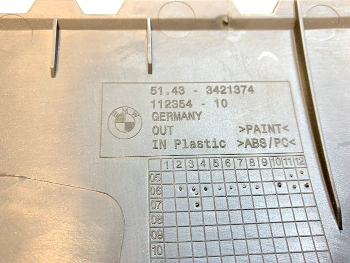 BMW E85 Z4M Roadster Top Rear Interior Trim Cover Right Black 51433421476