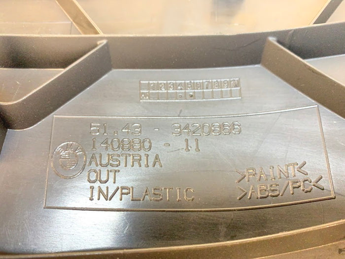 BMW E86 Z4M Coupe Rear Railing Trim Panel Left Black 51433421449