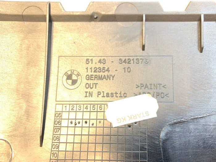 BMW E85/E86 Z4M Coupe Top Rear Interior Trim Cover Left Black 51433421475