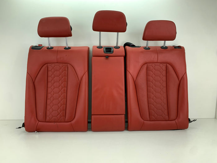 BMW F97 X3 M Merino Leather Rear Seat Set Red Back Rest Arm Rest Set Sakhir Orange 52208067200