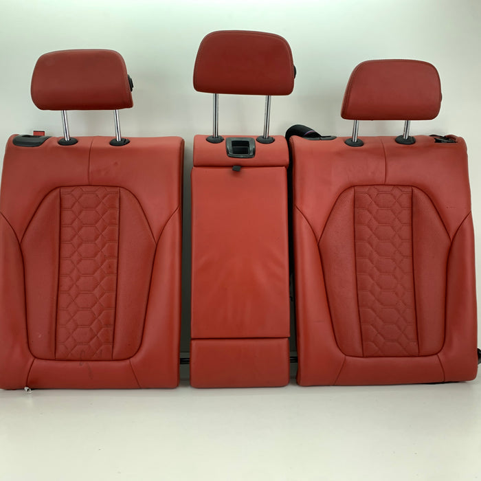 BMW F97 X3 M Merino Leather Rear Seat Set Red Back Rest Arm Rest Set Sakhir Orange 52208067200