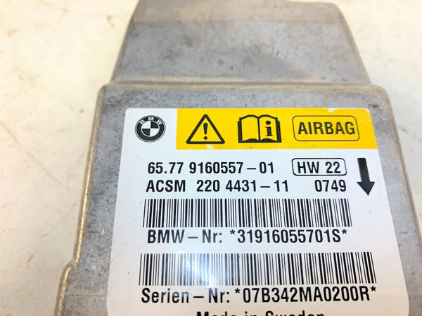 BMW E85/E86 Z4 SRS Airbag Control Module 9160557