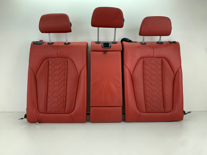 BMW F97 X3 M Merino Leather Rear Seat Set Red Back Rest Arm Rest Set Sakhir Orange 52208067200