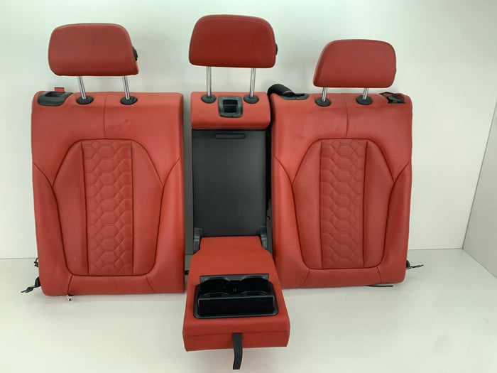 BMW F97 X3 M Merino Leather Rear Seat Set Red Back Rest Arm Rest Set Sakhir Orange 52208067200