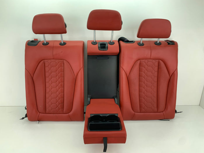BMW F97 X3 M Merino Leather Rear Seat Set Red Back Rest Arm Rest Set Sakhir Orange 52208067200