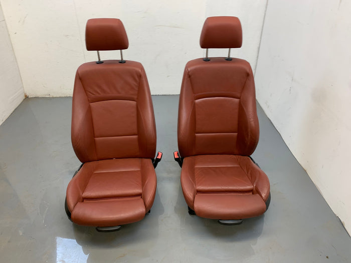 BMW E90 3 Series Red Brown Dakota Leather Interior Set W/Sport Seats & Door Panels & Armrest