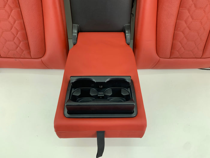 BMW F97 X3 M Merino Leather Rear Seat Set Red Back Rest Arm Rest Set Sakhir Orange 52208067200