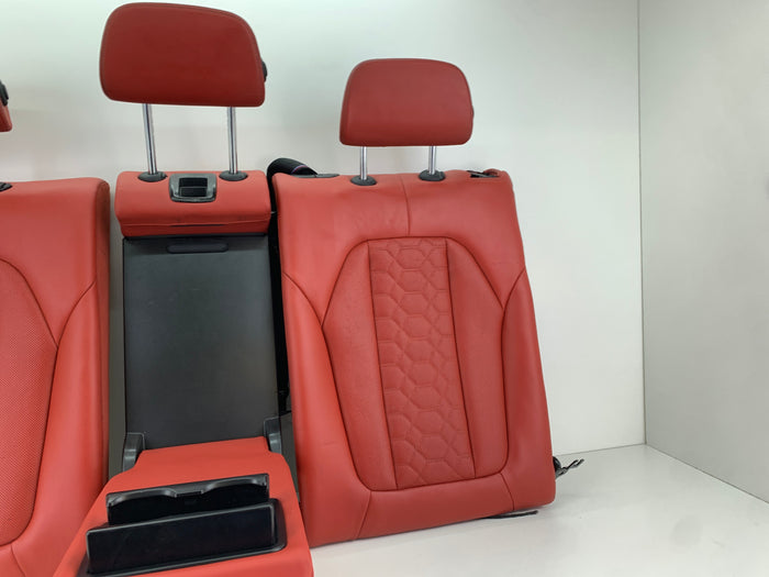 BMW F97 X3 M Merino Leather Rear Seat Set Red Back Rest Arm Rest Set Sakhir Orange 52208067200