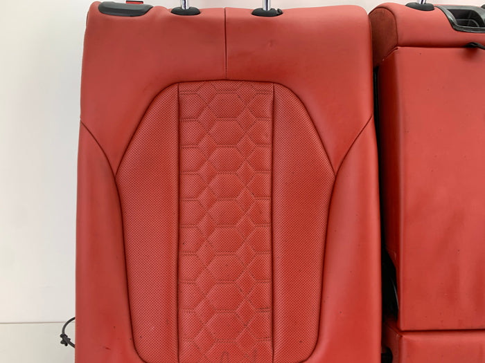 BMW F97 X3 M Merino Leather Rear Seat Set Red Back Rest Arm Rest Set Sakhir Orange 52208067200