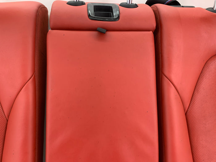 BMW F97 X3 M Merino Leather Rear Seat Set Red Back Rest Arm Rest Set Sakhir Orange 52208067200
