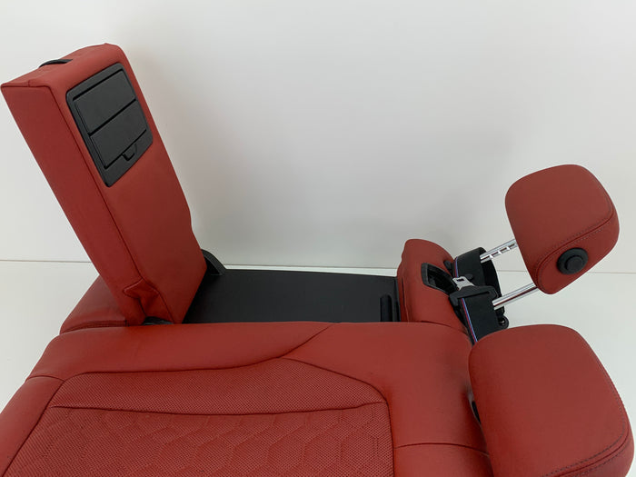 BMW F97 X3 M Merino Leather Rear Seat Set Red Back Rest Arm Rest Set Sakhir Orange 52208067200