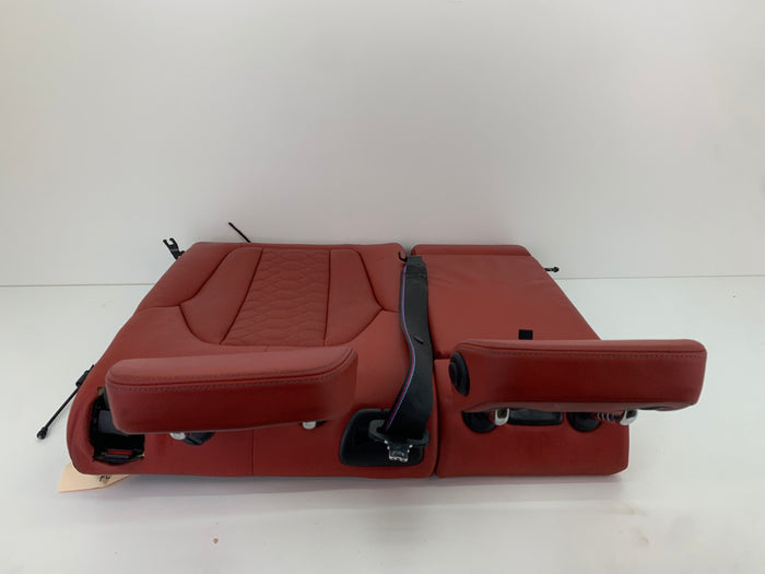 BMW F97 X3 M Merino Leather Rear Seat Set Red Back Rest Arm Rest Set Sakhir Orange 52208067200