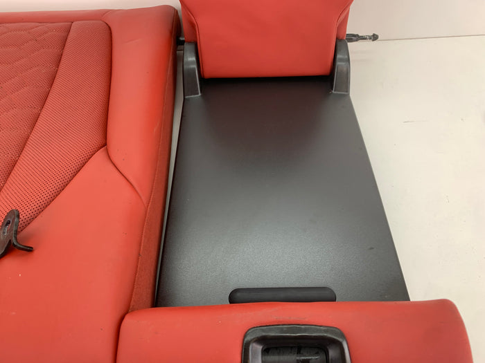 BMW F97 X3 M Merino Leather Rear Seat Set Red Back Rest Arm Rest Set Sakhir Orange 52208067200
