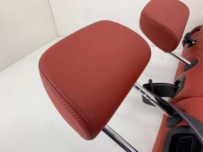 BMW F97 X3 M Merino Leather Rear Seat Set Red Back Rest Arm Rest Set Sakhir Orange 52208067200