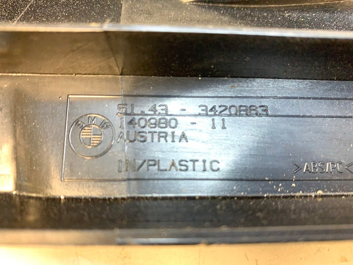 BMW E86 Z4M Coupe Trunk Trim Support Left Black 51433420863